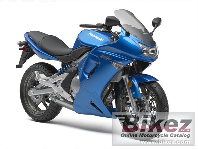 Big Kawasaki ninja 650r picture and wallpaper from Bikez.com